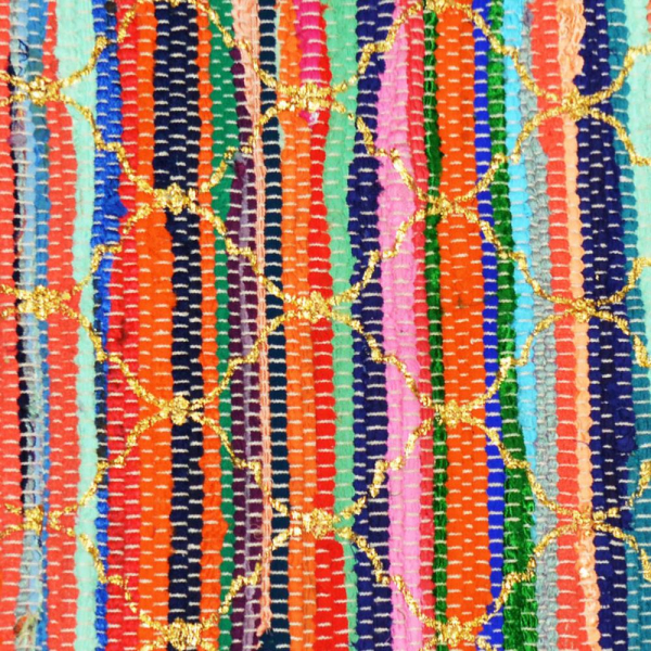 Handmade Recycled Moroccan Style Dhurrie Rug - Image 3