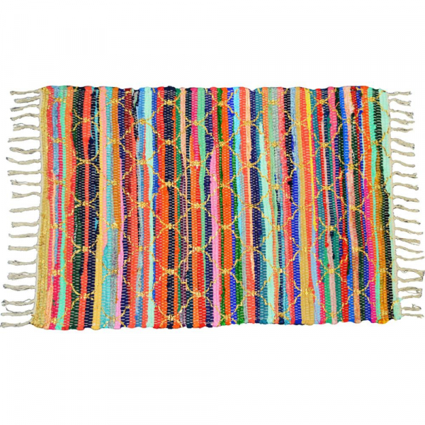 Handmade Recycled Moroccan Style Dhurrie Rug